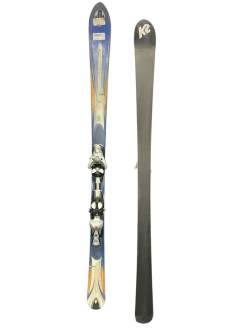 Used K2 TRINE SKIS Womens DH Ski/Binding Royal Blue 154 cm
