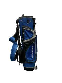 Used LANCER Jr Stand Bag Black And Royal Blue