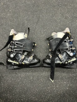 Used Lange EXCLUSIVE 60 Girls DH Ski Boot Black 235 MP - J05.5 - W06.5