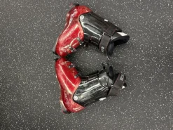 Used Lange FLUID 12 Mens DH Ski Boot Red 275 MP - M09.5 - W10.5