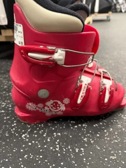 Used Lange T-KID 40 Girls DH Ski Boot Pink 215 MP - J03