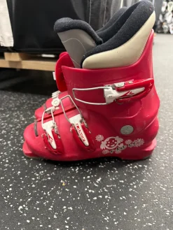 Used Lange T-KID 40 Girls DH Ski Boot Pink 215 MP - J03