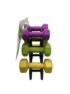 Used 32 LB NEOPRENE SET W/ STAND Weight Stand