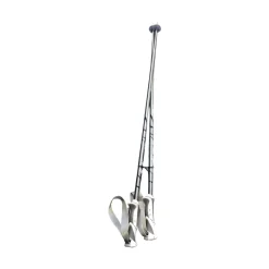 Used LEKI BLISS SKI POLES 115CM/46IN Womens DH Ski Pole Grey 115 cm / 46 in