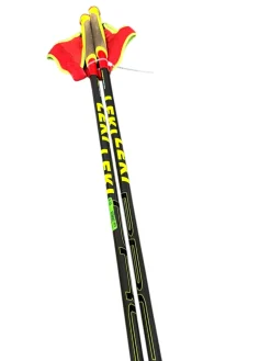 Used Leki PRC 700 Carbon Series Trigger Shark Mens Cross Country Ski Poles Yellow 160 cm / 63 in