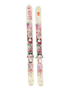 Used Line SNOW ANGEL Girls DH Ski/Binding White 123 cm