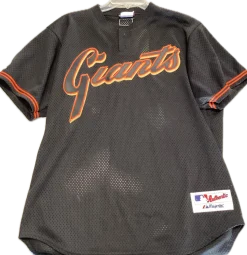 Used Majestic GIANTS BB/SB Jersey Black LG