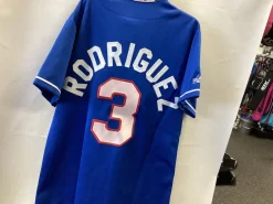 Used Majestic RANGERS MD Baseball and Softball Tops