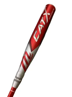 Used Marucci CAT X COMPOSITE BB/SB USSSA 2 5/8 Bat Silver And Red 33"