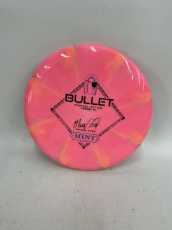 Used MINT DISCS BULLET CONTROL PUTTER Disc Golf Putter Pink