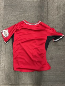 Used MUD CATS JERSEY BB/SB Jersey Red LG
