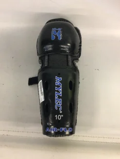 Used Mylec AIR FLO Junior Shin Guards Black 10"