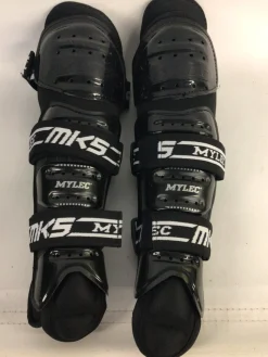 Used Mylec MK5 Junior Shin Guards Black 9”