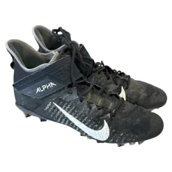 Used Nike ALPHA Adult FB Cleats Black Senior 14