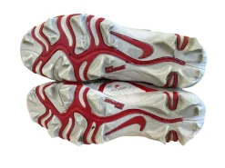 Used Nike ALPHA MENACE 3 SHARK Adult FB Cleats White Senior 6.5