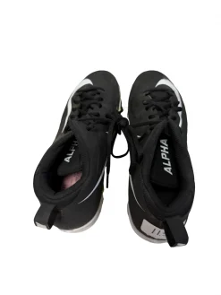 Used Nike Alpha Menace Shark 878122-011 Men's Football Cleats Black Size 11.5