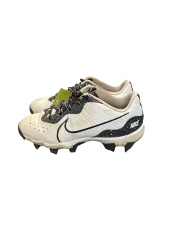 Used Nike FASTFLEX BASEBALL CLEAT BB/SB Cleats White Junior 01.5
