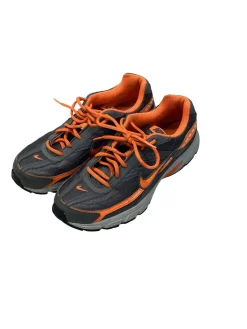Used Nike INITIATOR Running/X-Train Shoes M Charcoal And Orange Senior 9