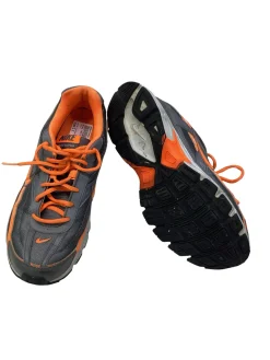 Used Nike INITIATOR Running/X-Train Shoes M Charcoal And Orange Senior 9