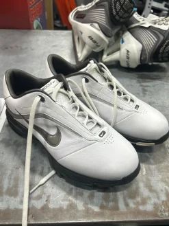 Used Nike Mens Golf Shoes White Senior 9.5