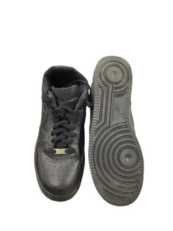 Used Nike NIKE AIR FORCE 1 LOW 07 BLACK Running/X-Train Shoes M Black Senior 10.5