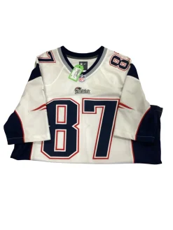 Used Nike PATRIOTS GRONK 87 FB Top Adult White LG