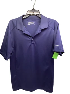 Used Nike S.S. Golf Shirt M Navy Blue SM