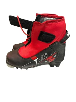 Used Nordica Boys NNN XC Ski Boots Black JR-01