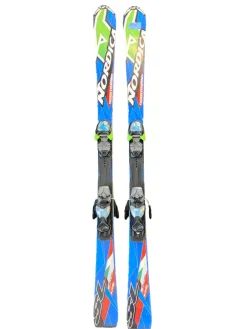 Used Nordica DOBERMANN Boys DH Ski/Binding White 136 cm