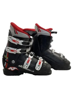 Used Nordica GP TJ Boys DH Ski Boot Black 235 MP - J05.5 - W06.5