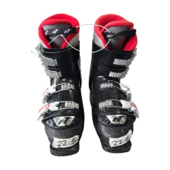Used Nordica GP TJ SKI BOOTS 22.5 Boys DH Ski Boot Black 225 MP - J04.5 - W5.5