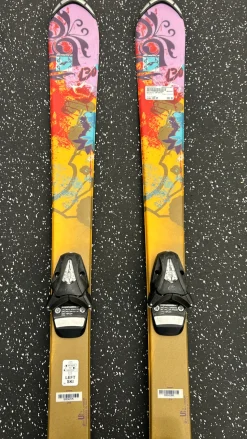 Used Nordica INFINITE Girls DH Ski/Binding Orange 130 cm