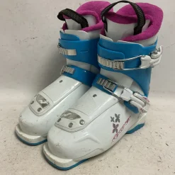 Used Nordica LITTLE BELLE Girls DH Ski Boot White 225 MP - J04.5 - W5.5