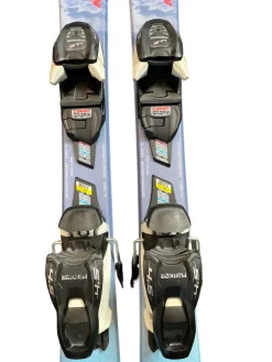 Used Nordica LITTLE BELLE Girls DH Ski/Binding Royal Blue 110 cm