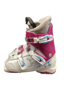 Used Nordica LITTLE BELL 3 Girls DH Ski Boot White 220 MP - J04 - W05