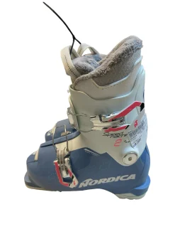 Used Nordica SPEED MACHINE 2 Boys DH Ski Boot Royal Blue 200 MP - Y13.5
