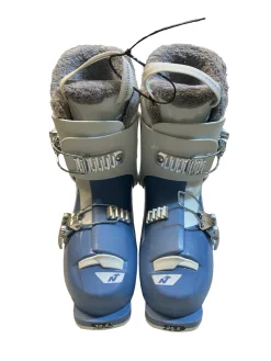 Used Nordica SPEED MACHINE 2 Boys DH Ski Boot Royal Blue 200 MP - Y13.5
