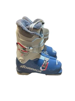 Used Nordica SPEED MACHINE 2 Girls DH Ski Boot White 265 MP - M08.5 - W09.5