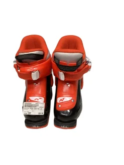 Used Nordica SPEED MACHINE 1J Boys DH Ski Boot Red 155 MP - Y08