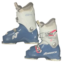 Used Nordica SPEED MACHINE J2 Girls DH Ski Boot White 195 MP - Y13