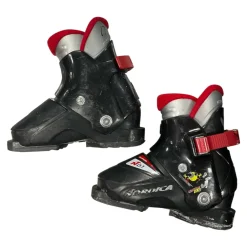 Used Nordica SUPER 0.1 Boys DH Ski Boot Black 175 MP - Y11
