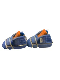Used OBO YAHOO KICKERS MD FH Shin Guards Royal Blue 6"