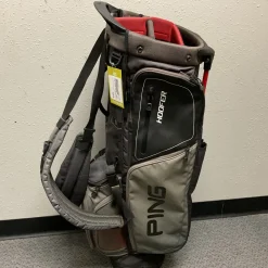Used Ping HOOFER 154 Mens Stand Bag Black And Grey