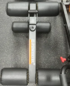 Used POWERTEC/LEG CURL/ARM CURL FID Bench
