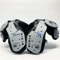Used PRO GEAR SI YOUTH FB Shoulder Pads Grey LG