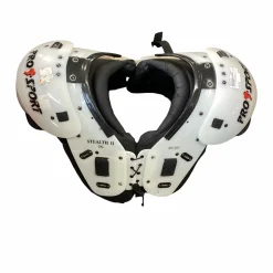 Used PRO SPORT STEALTH II FB Shoulder Pads White 3X