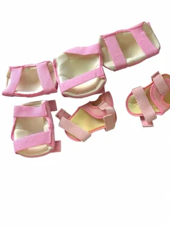 Used PROTECTION SET Bike Shin Guards Pink MD