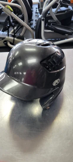 Used Rawlings 6 1/2 - 7 1/8 Batting Helmet No Mask Black One Size