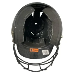 Used Rawlings BLACK HELMET Batting Helmet w/Mask Black One Size