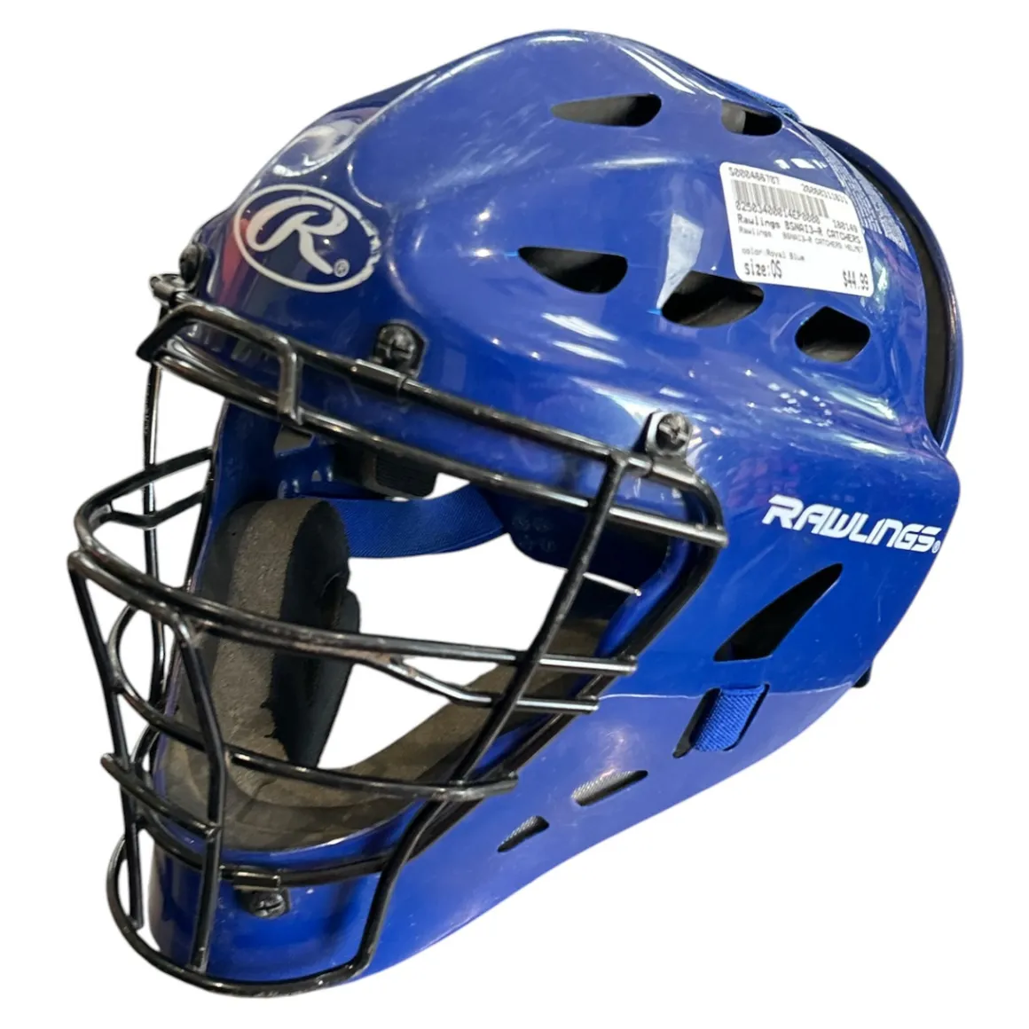 Used Rawlings BSNAI3-R CATCHERS HELMET Catchers Helmet w/Mask Royal Blue One Size